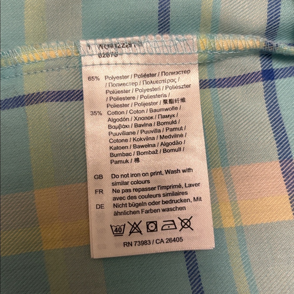 HELLY HANSEN Plaid button down flannel shirt, Sz Large. - Picture 7 of 11